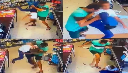 Çocuğu yerden yere vurarak darp etti, o anlar kameraya yansıdı: Şüpheli yakalandı