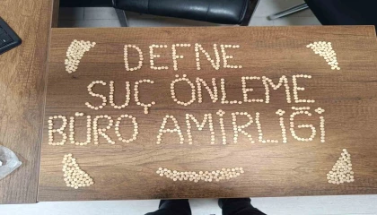 Defnede 840 adet uyuşturucu hap ele geçirildi