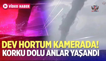 Denizde oluşan çifte hortum kamerada