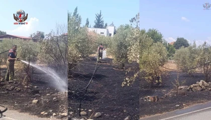 Dörtyolda bahçe yangını kontrol altına alındı