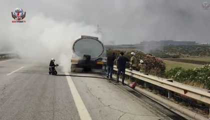 Hatay'da Tanker Yangını Kontrol Altına Alındı