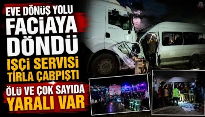 Hatayda işçi servisi tırla kafa kafaya çarpıştı: 1 ölü, 15 yaralı