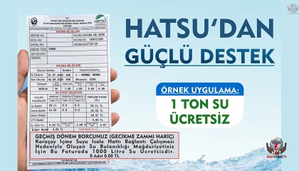 HATSU, abonelerine bin litre suyu ücretsiz verdi