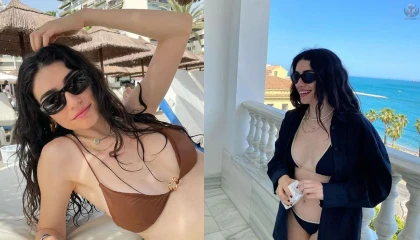 Hazar Ergüçlü'den yeni tatil kareleri geldi