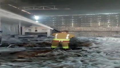 Kahramanmaraşta fabrika yangını