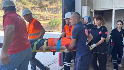 Kahramanmaraşta yangın ve kurtarma tatbikatı