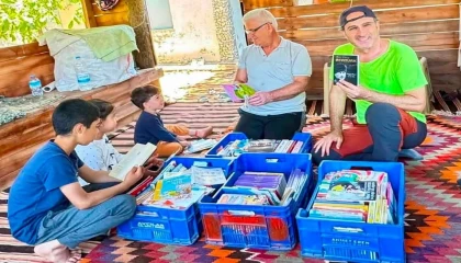 Manavgat Belediyesinden yaylalara kütüphane desteği