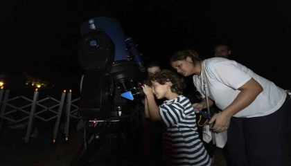 Mersinliler Perseid Meteor Yağmurunu Darısekisinde izledi
