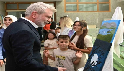 Miniklerin sanat yolculuğu sergiyle taçlandı