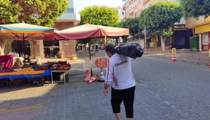 Oltayla boyu kadar balık tuttu