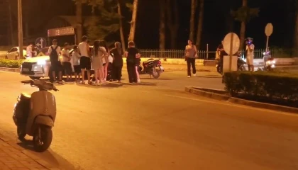 Otomobil ile çarpışan motosikletli yaralandı