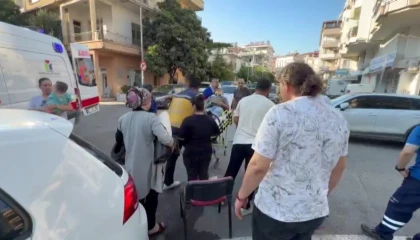 Otomobile çarpmamak için frene bastı: Motorlu bisikletiyle devrildi