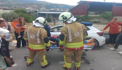 Samandağda trafik kazası:1 yaralı
