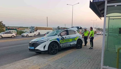 Silifkede zincirleme kaza: 1i polis 2 kişi yaralandı