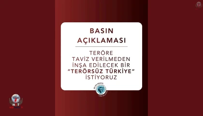TURAN OCAKLARI'NDAN "TERÖRSÜZ TÜRKİYE" SÜRECİNE SERT TEPKİ