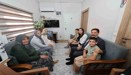 Vali Masatlı, Yüreğimizdeki Işık Projesi kapsamında Bilgin ailesiyle bir araya geldi