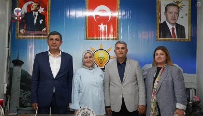 YEŞİLDAL'DAN AK TEŞKİLATA ZİYARET