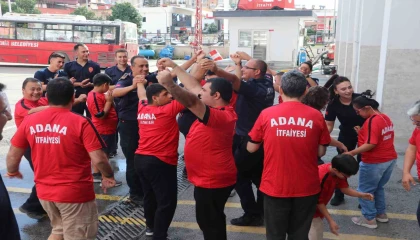 Adanada özel çocuklar itfaiyeci oldu