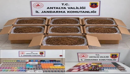 Alanya ve Döşemealtında kaçak tütün operasyonu