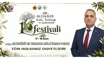 ALTINÖZÜ’NDE 10. ZEYTİN VE GASTRONOMİ COŞKUSU BAŞLIYOR