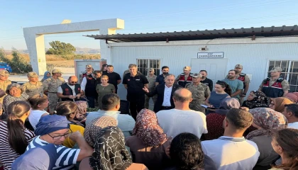 Antakyada Cansuyu konteyner kentte tahliye süreci vatandaşlara anlatıldı