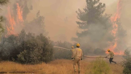 Antalya Aksu orman yangınında 254 hane boşaltıldı, 720 kişi tahliye edildi