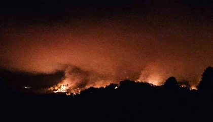 Antalya Serikteki yangının enerjisi düşürüldü