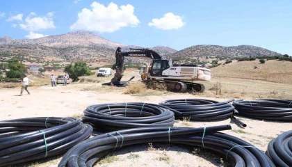Büyükşehirden Elmalı Yalnızdam Mahallesine sulama tesisi