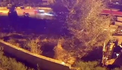 Damatlık giymeye hazırlanırken kefen giyen gencin kazası kamerada