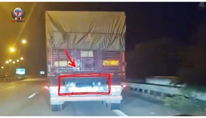 Düzenekle tırın plakasını gizleyen sürücüye 170 bin TL ceza