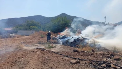 Hassada bahçe yangını kontrol altına alındı