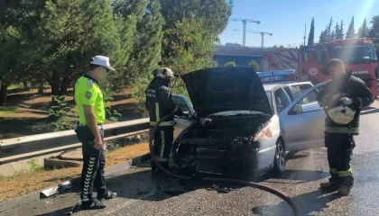 Hastaneden taburcu olduktan dakikalar sonra aracı küle döndü