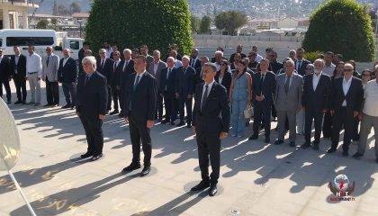 HATAY’DA AHİLİK HAFTASI İÇİN ÇELENK TÖRENİ DÜZENLENDİ