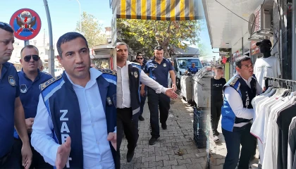 Hatay'da zabıta kaldırım işgallerine müdahale etti, esnafa uyarı yapıldı