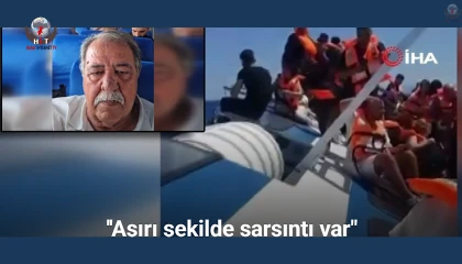 İnsanları ölüme getiren gemi su almaya başlayınca yaşananları kayıt altına aldı