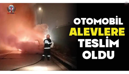 İskenderunda Tofaş alevlere teslim oldu