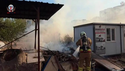 Kırıkhanda odunluk ve bahçe yangını yaşandı