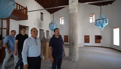 Mahremiye ve Şeyh Ali camilerindeki restorasyon çalışmaları incelendi
