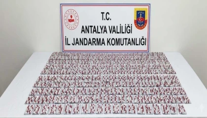 Manavgatta 3 bin sentetik hap ele geçirildi