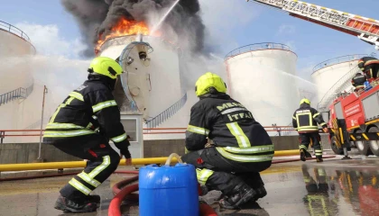 Mersin itfaiyesi reaksiyon hızında Türkiyenin ikincisi