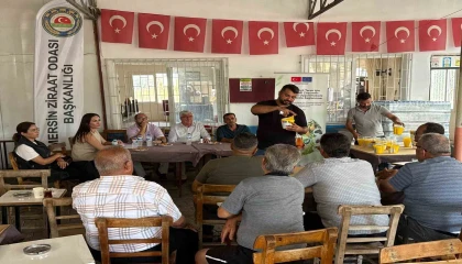 Mersinde çiftçilere Akdeniz meyve sineğiyle mücadele eğitimi