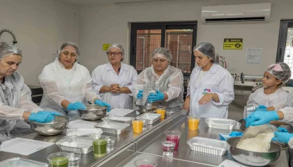 Mersinde doğal özlerle 3 renkli erişte yaptılar