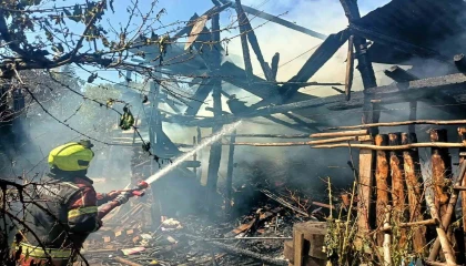 Mersinde eski köy evi alevlere teslim oldu