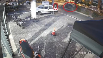 Ölümden 5 saniyeyle kurtuldu