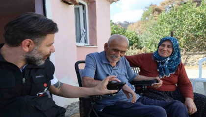 Orman yangınında tamamen yanan evin eşyaları yenilendi