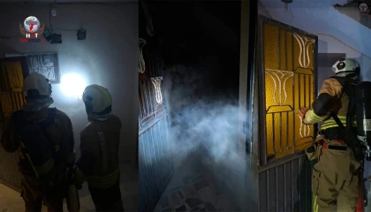 Samandağda evin elektrik şalterinde çıkan yangın söndürüldü
