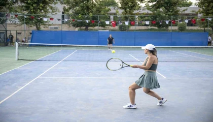 Tenis turnuvası tamamlandı