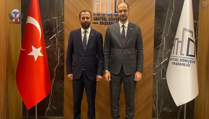 YALÇIN, KENTSEL DÖNÜŞÜM BAŞKANI ALP’İ ZİYARET ETTİ