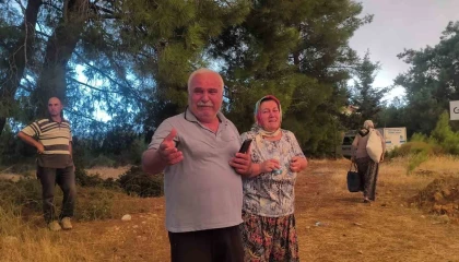 Yangını gözyaşları içinde izlediler