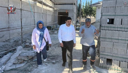 YAYLADAĞI’NDA SPOR SALONU İNŞAATI SÜRÜYOR